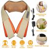 Neck Shoulder Massager Electric Back Massage Cape with Heat Deep Tissue 3D Kneading Massage Neck Waist Shiatsu Massager Pillow for Muscles Pain Relief