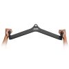 VEVOR LAT Pulldown Attachment, Cable Machine Rowing V-bar Attachment, Tricep Pull Down Bar, Back Strength Training Rubber Coated Handle Grip