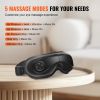VEVOR Eye Massager with Heat & Remote, Heated Eye Massage Mask with 5 Modes and Bluetooth Music, 180° Foldable Eye Care Massager for Eye Strain