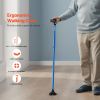 VEVOR Walking Cane for Man Woman, Folding Walking Stick with 8-Level Adjustable Height and 4-Pronged Pivoting Base