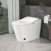 One Piece Smart Toilet With Built-in Bidet, Bidet Toilet With Heated Seat Warm Wash, Elongated Bidet Toilet With Self-Clean, Auto Sensor Flush