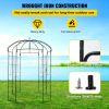 VEVOR Birdcage Shape Garden Arbor, 9\' High x 6.6\' Wide, Heavy Duty Wrought Iron Arbor, Wedding Arch Trellis for Climbing Vines in Outdoor Garden