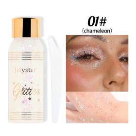 Makeup Gel Chameleon Shining Liquid Eye Shadow Stage Makeup Face Body Explosion Shining Eye Shadow (Option: 01)