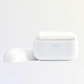 Portable Pet Hair Remover With Lid Reusable, Palm-Sized Lint Roller Pocket-Sized Travel Essential For Removing Cat And Dog Hair (Option: Frosted White)
