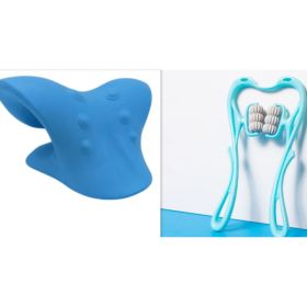 Multifunctional Manual Six-wheel Neck Massager Massage Relieve Roller Massage Tool (Option: Set1)