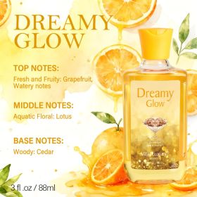12 Scents,10 Oz. Unisex Shower Gel,body Wash. Large Size, Gently Cleanses And Moisturizes, Enriched With Aloe Vera And Vitamin E. Floral, Fruity, (Option: Dreamy GLow)
