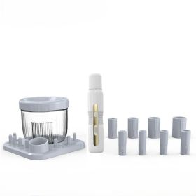 Electric Makeup Brush Scrubber,Multi Functional Automatic Cleaner,Quick Wash Quick Dry Makeup Brush Cleaner (Option: Grey)