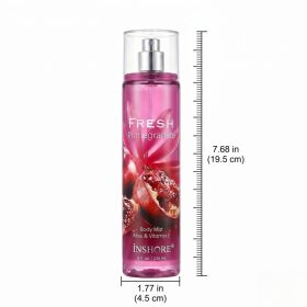Fragrance Body Mist - Large Size 8 Fl. Oz,236 Ml - Refreshing Scented Mist With Aloe & Vitamin E For Daily Hydration (Option: Pomegranate)